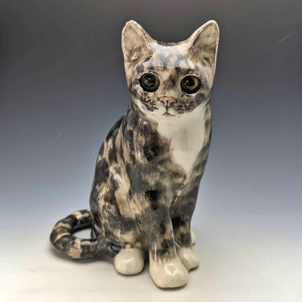 英国ウィンスタンレイ ケンジントンキャット キジトラ 陶器製フィギュリン(サイズ4)